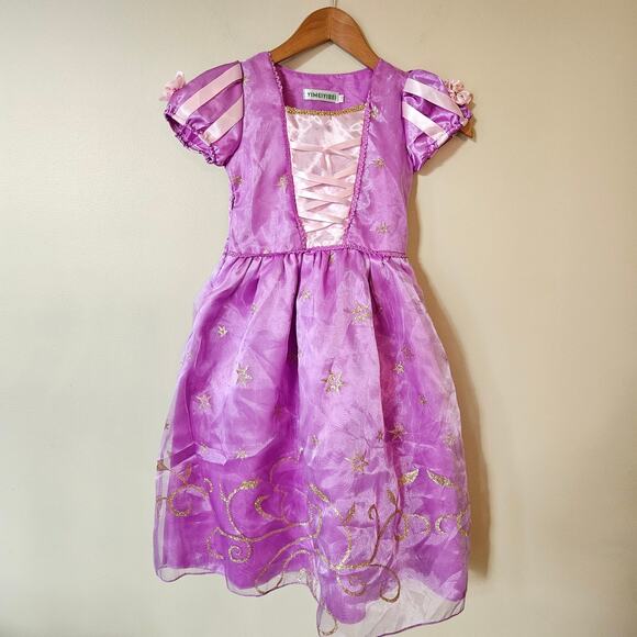 Girl's Princess Dress Up Dress, Size 130 (US 6/7) Pink-Purple Costume - Picture 1 of 6